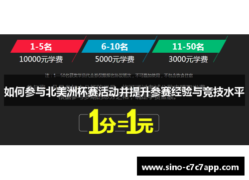 如何参与北美洲杯赛活动并提升参赛经验与竞技水平